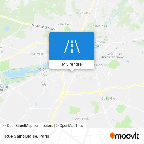 Rue Saint-Blaise plan