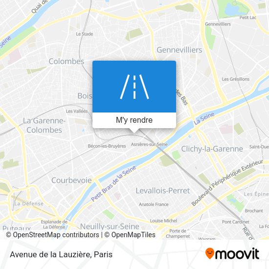 Avenue de la Lauzière plan