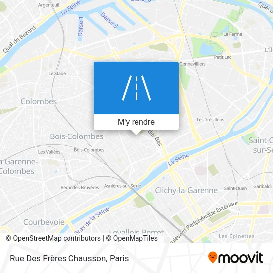Rue Des Frères Chausson plan
