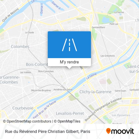 Rue du Révérend Père Christian Gilbert plan