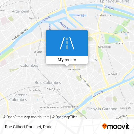 Rue Gilbert Rousset plan