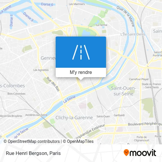 Rue Henri Bergson plan