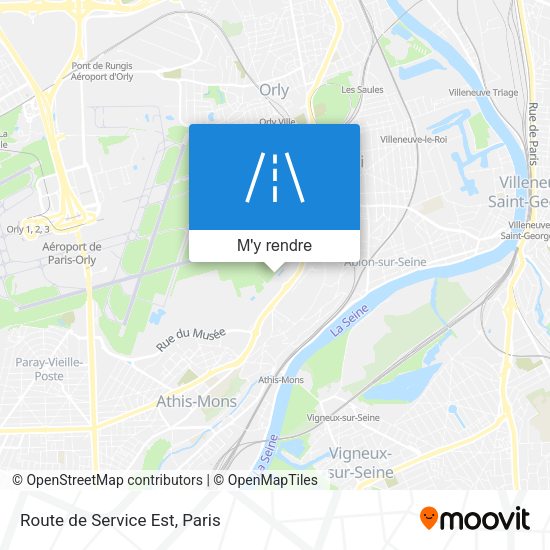 Route de Service Est plan