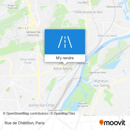 Rue de Châtillon plan