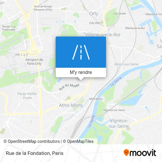 Rue de la Fondation plan