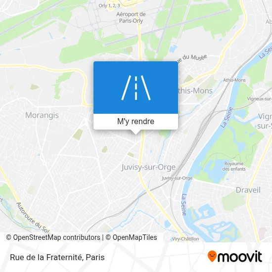 Rue de la Fraternité plan