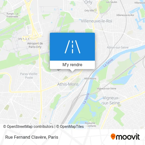 Rue Fernand Clavère plan