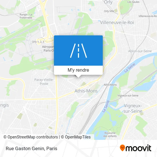 Rue Gaston Genin plan