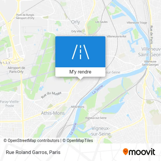 Rue Roland Garros plan