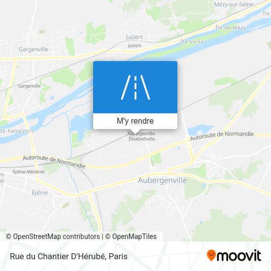 Rue du Chantier D'Hérubé plan