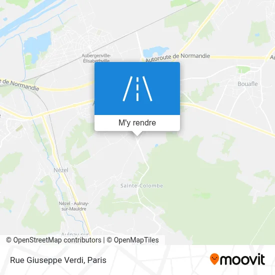 Rue Giuseppe Verdi plan