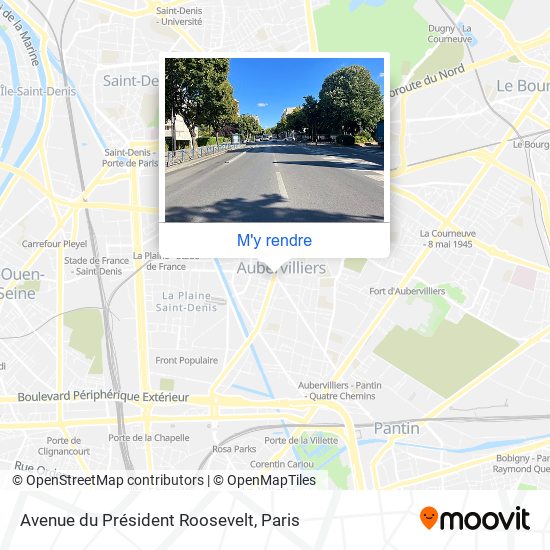 Avenue du Président Roosevelt plan