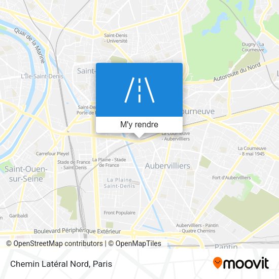 Chemin Latéral Nord plan