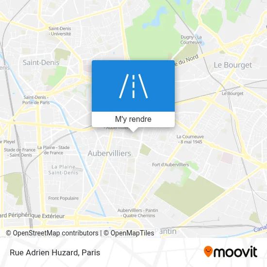 Rue Adrien Huzard plan