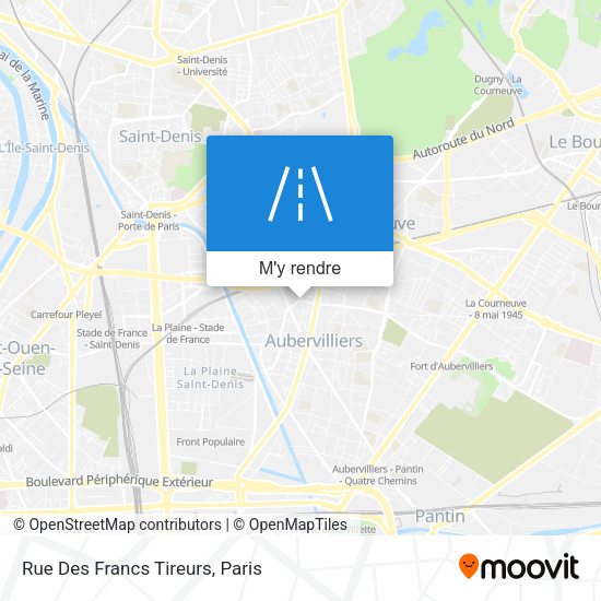 Rue Des Francs Tireurs plan