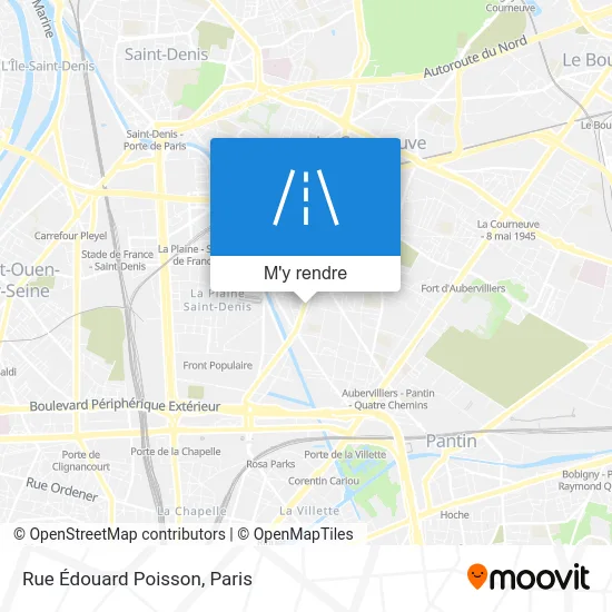 Rue Édouard Poisson plan
