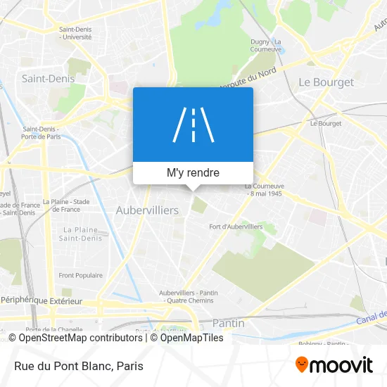 Rue du Pont Blanc plan