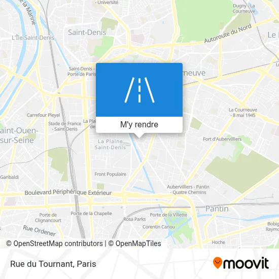 Rue du Tournant plan