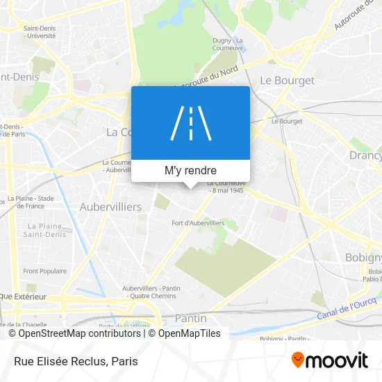 Rue Elisée Reclus plan