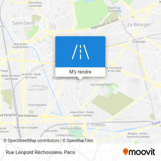 Rue Léopold Réchossière plan