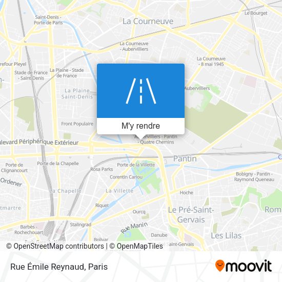 Rue Émile Reynaud plan