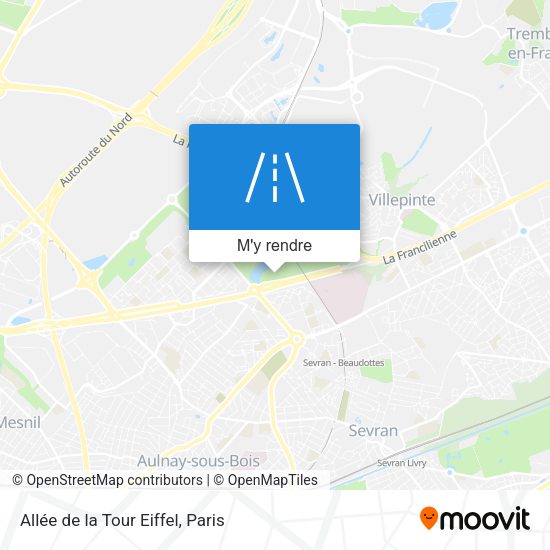 Allée de la Tour Eiffel plan