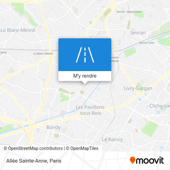 Allée Sainte-Anne plan