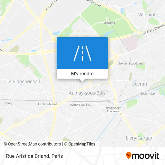 Rue Aristide Briand plan