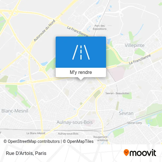 Rue D'Artois plan