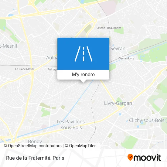 Rue de la Fraternité plan