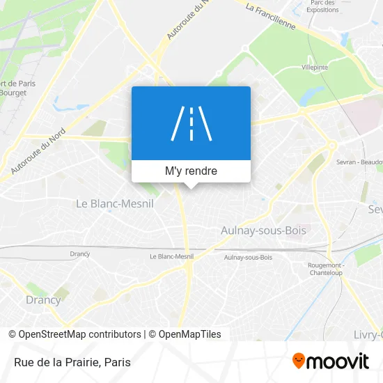 Rue de la Prairie plan