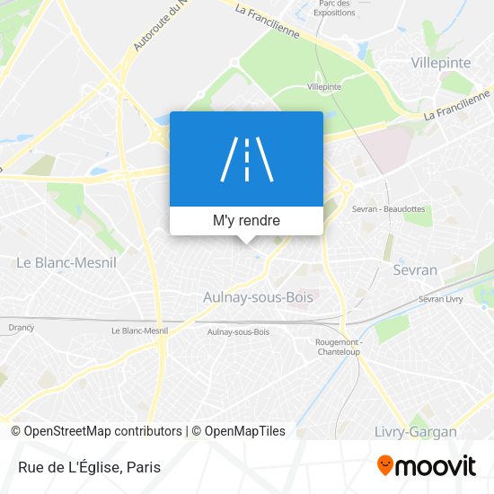 Rue de L'Église plan