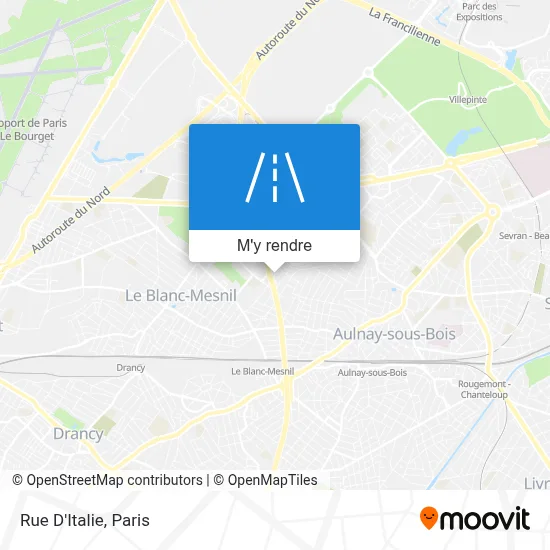 Rue D'Italie plan