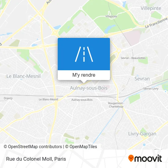 Rue du Colonel Moll plan