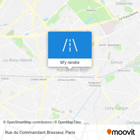 Rue du Commandant Brasseur plan