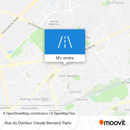 Rue du Docteur Claude Bernard plan