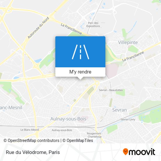 Rue du Vélodrome plan