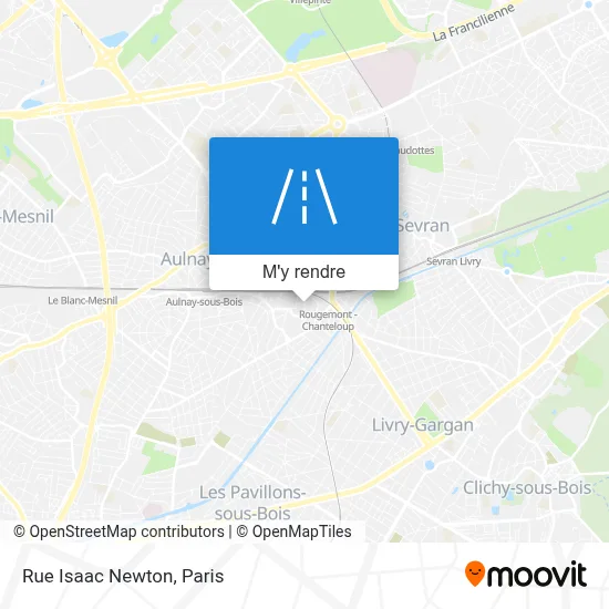 Rue Isaac Newton plan