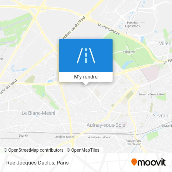 Rue Jacques Duclos plan