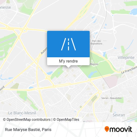 Rue Maryse Bastié plan