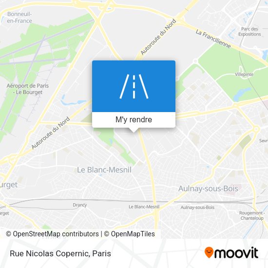 Rue Nicolas Copernic plan