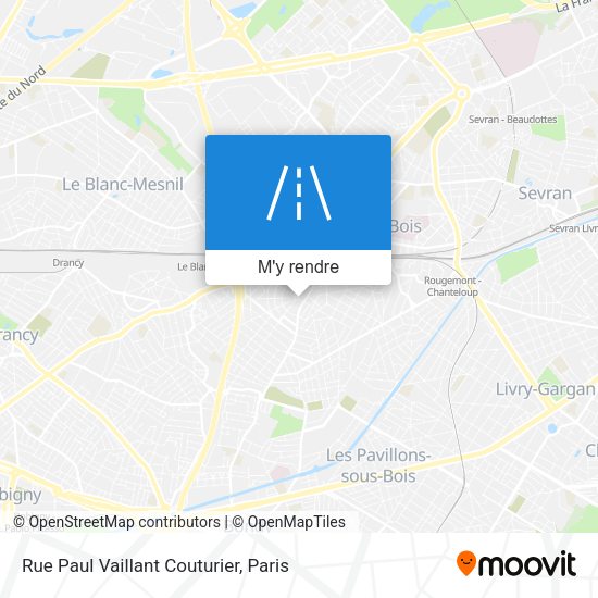 Rue Paul Vaillant Couturier plan