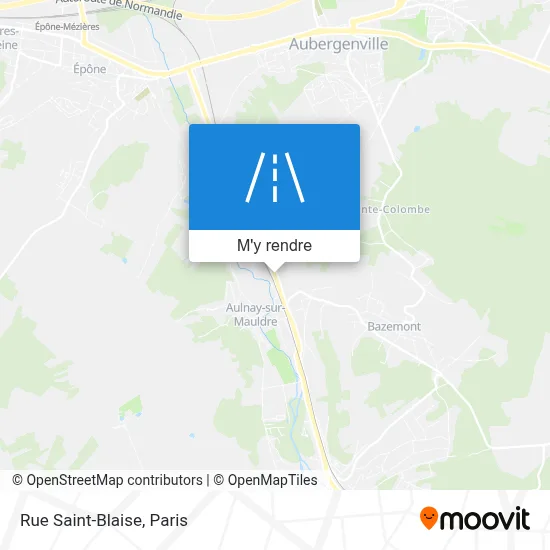 Rue Saint-Blaise plan