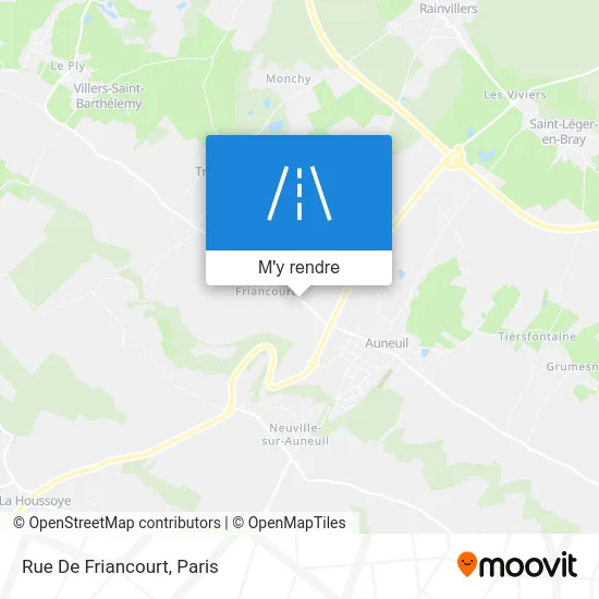 Rue De Friancourt plan