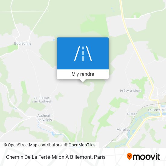 Chemin De La Ferté-Milon À Billemont plan