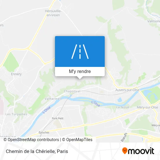 Chemin de la Chêrielle plan