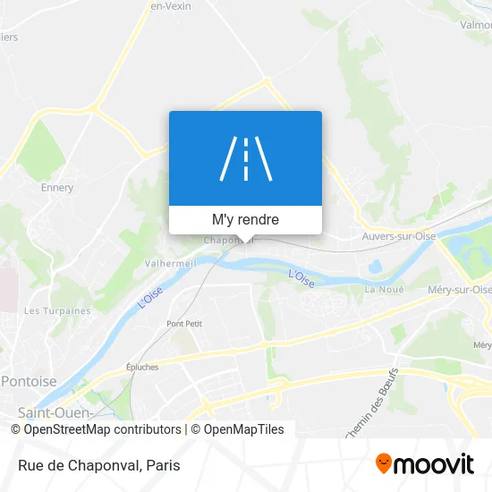 Rue de Chaponval plan