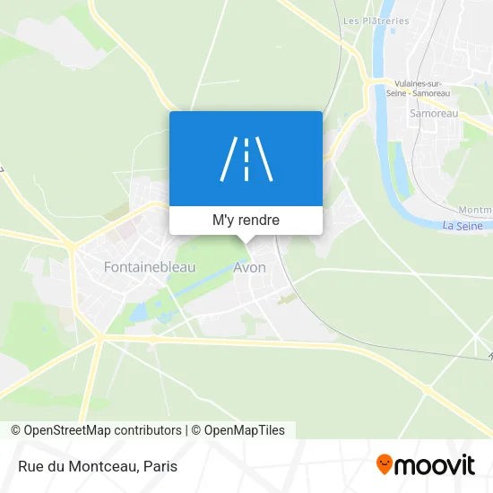 Rue du Montceau plan