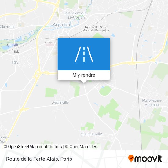 Route de la Ferté-Alais plan