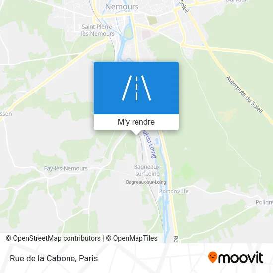 Rue de la Cabone plan